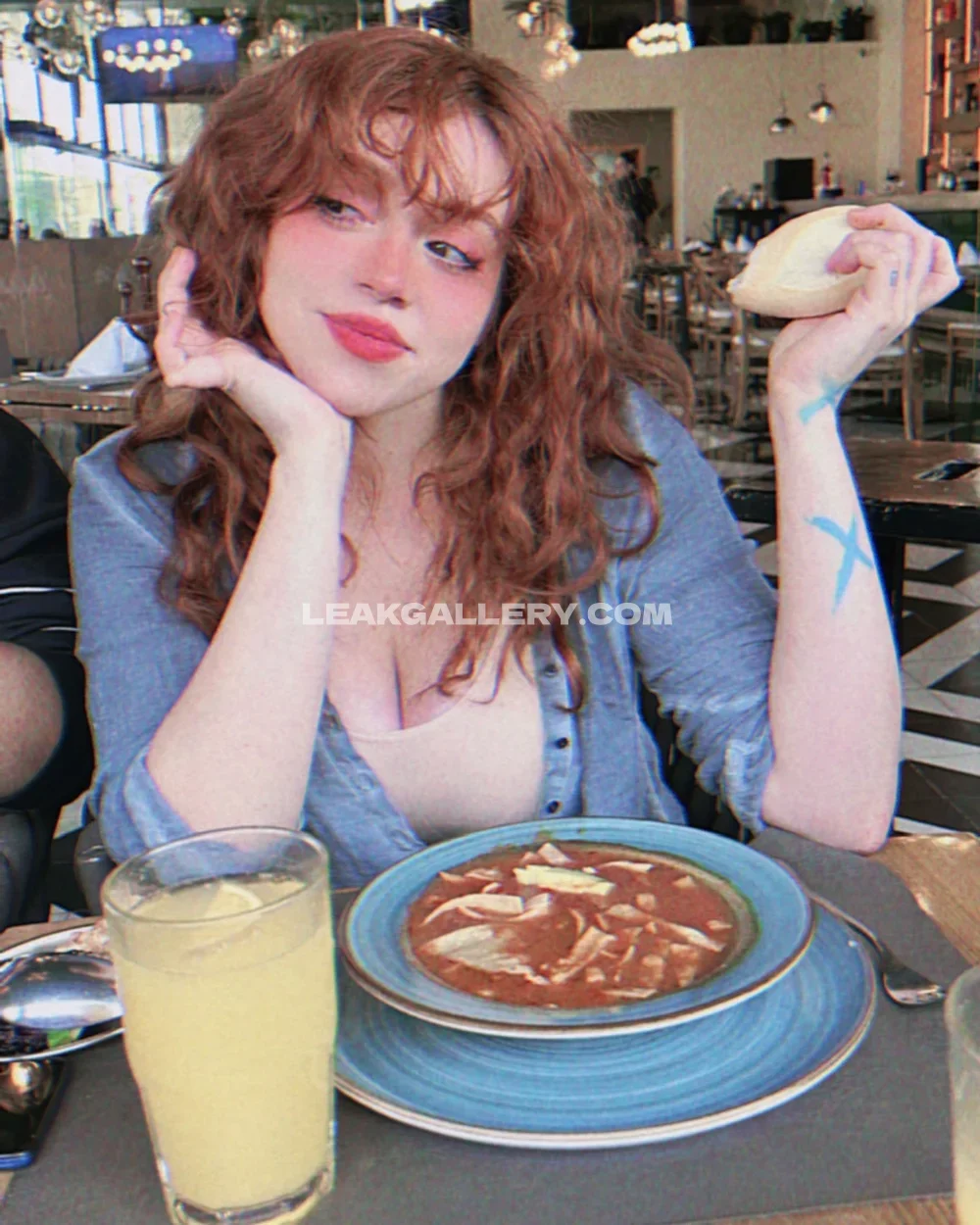 Imbrigittegrey Curly Red Hair Dining OnlyFans Photo Leaked