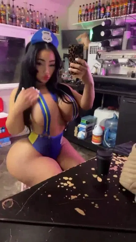 Immissbrazliliana Police Costume Selfie Pose OnlyFans Video Leaked
