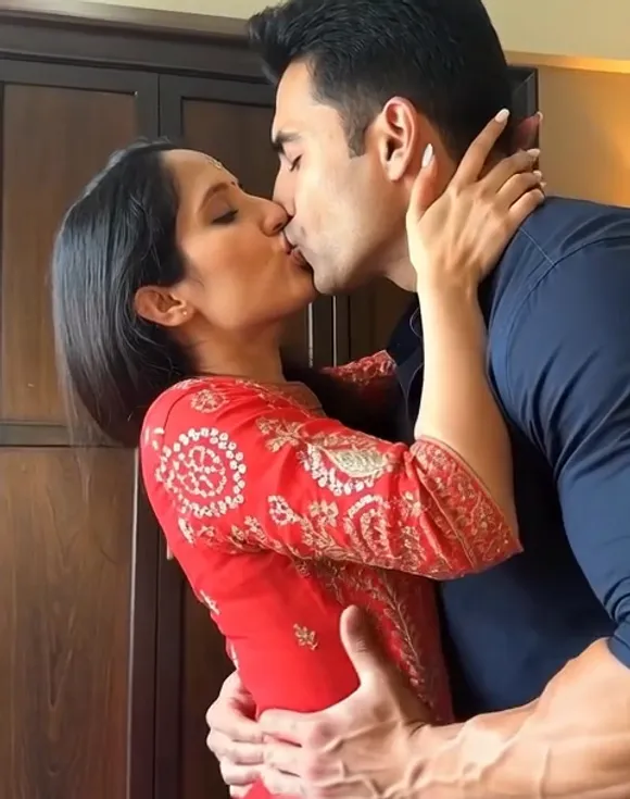 Indian_diva Red Top Kissing Scene OnlyFans Video Leaked