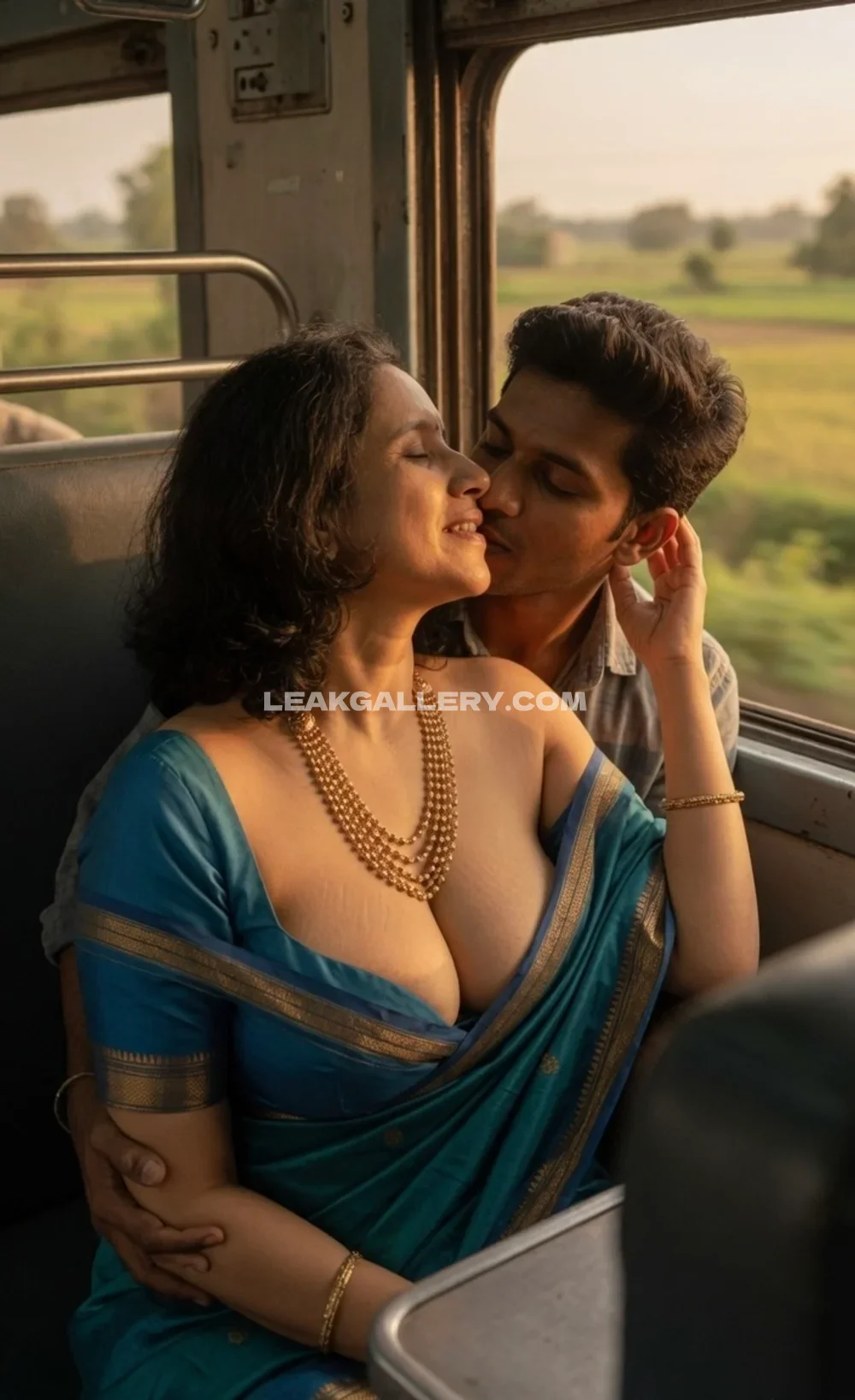 Indian_diva Blue Saree Train Display OnlyFans Photo Leaked