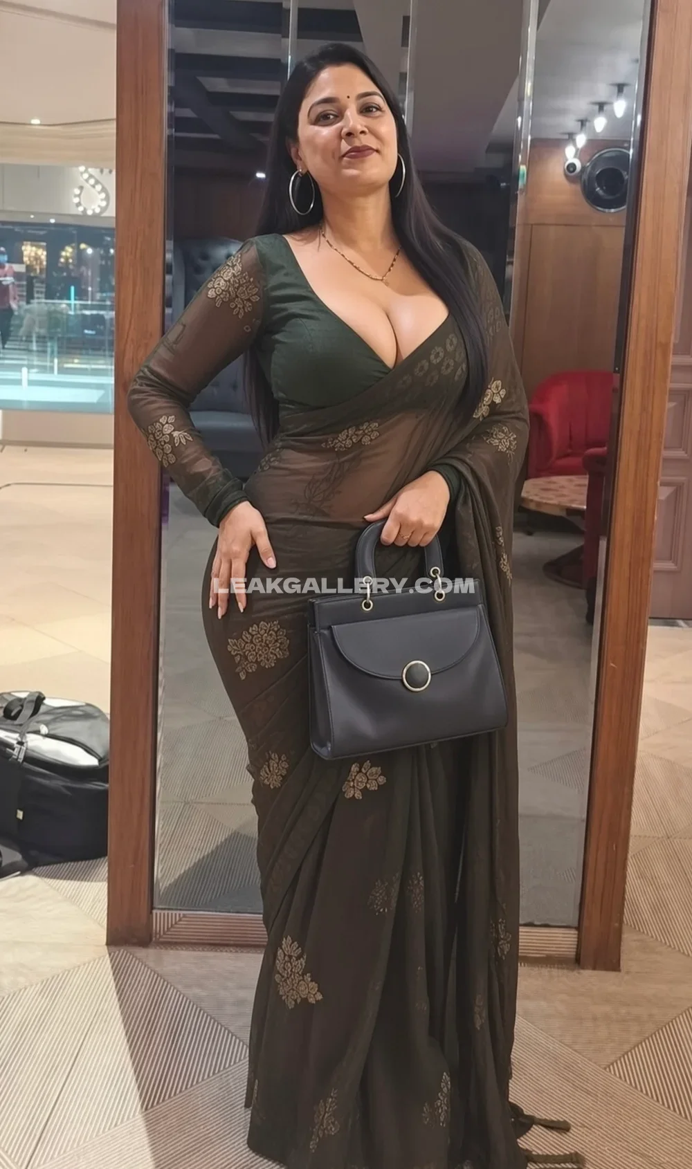 Indian_diva Saree Pose With Handbag OnlyFans Photo Leaked