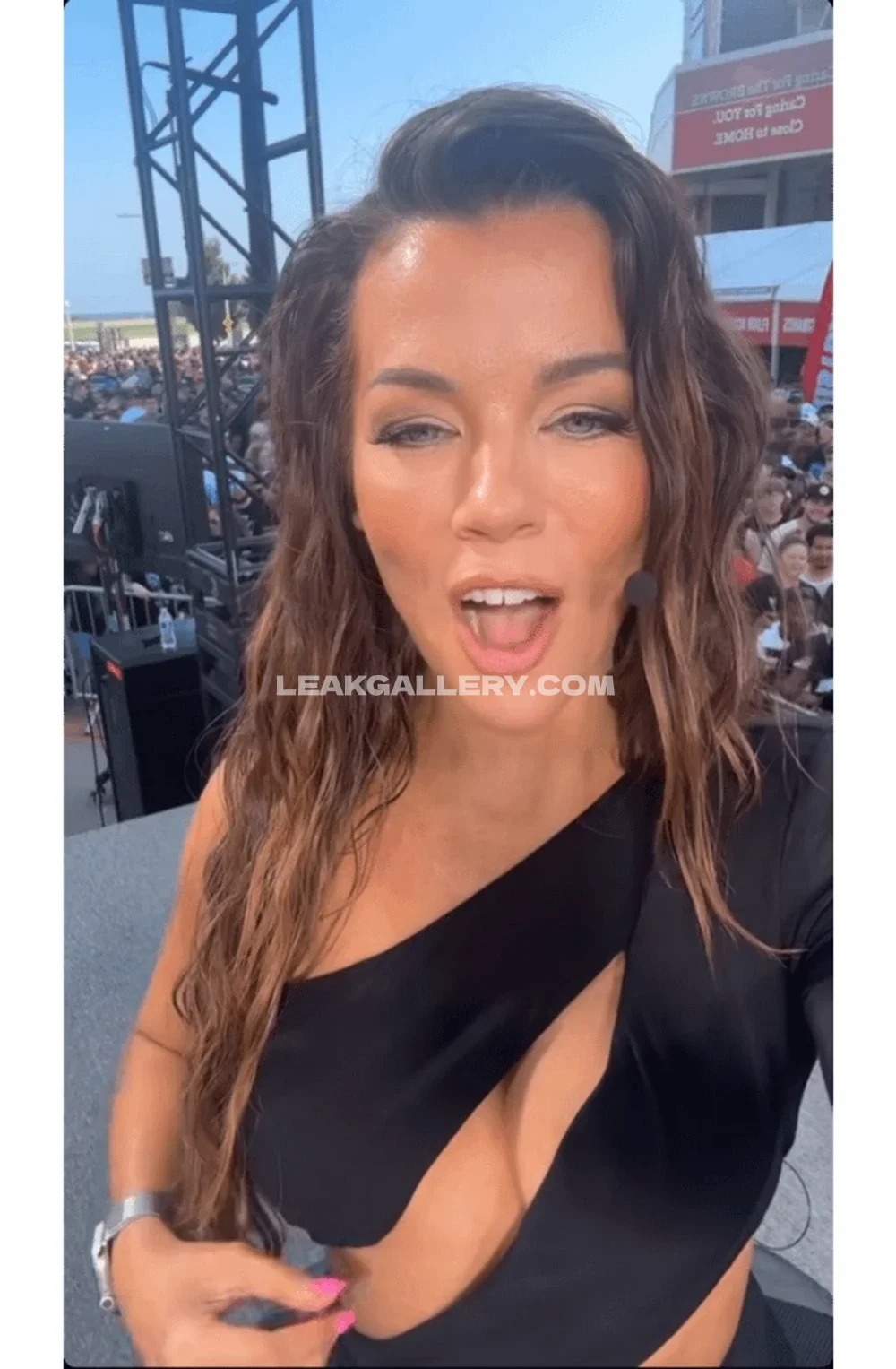Jackieredmond One Shoulder Black Dress OnlyFans Photo Leaked