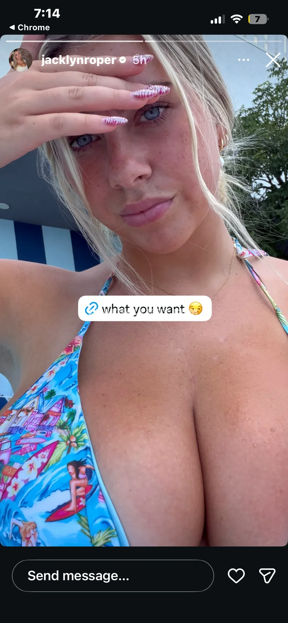 Jacklyn_roper Bikini Top Outdoor Pose OnlyFans Photo Leaked