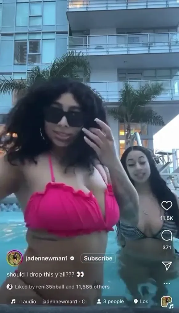 Jaden Newman Pink Bikini Twerk OnlyFans Video Leaked
