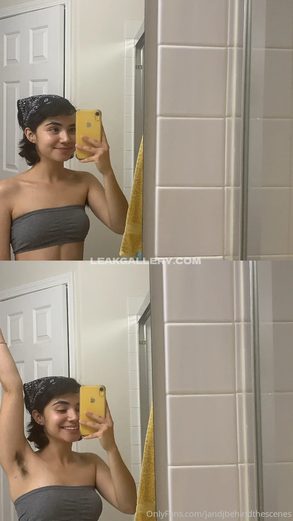 Jamieliz Mirror Selfie In Bandana OnlyFans Photo Leaked