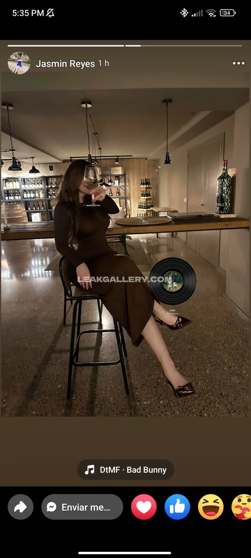 Jasmin.reyeshn Wine Glass Sip Pose OnlyFans Photo Leaked