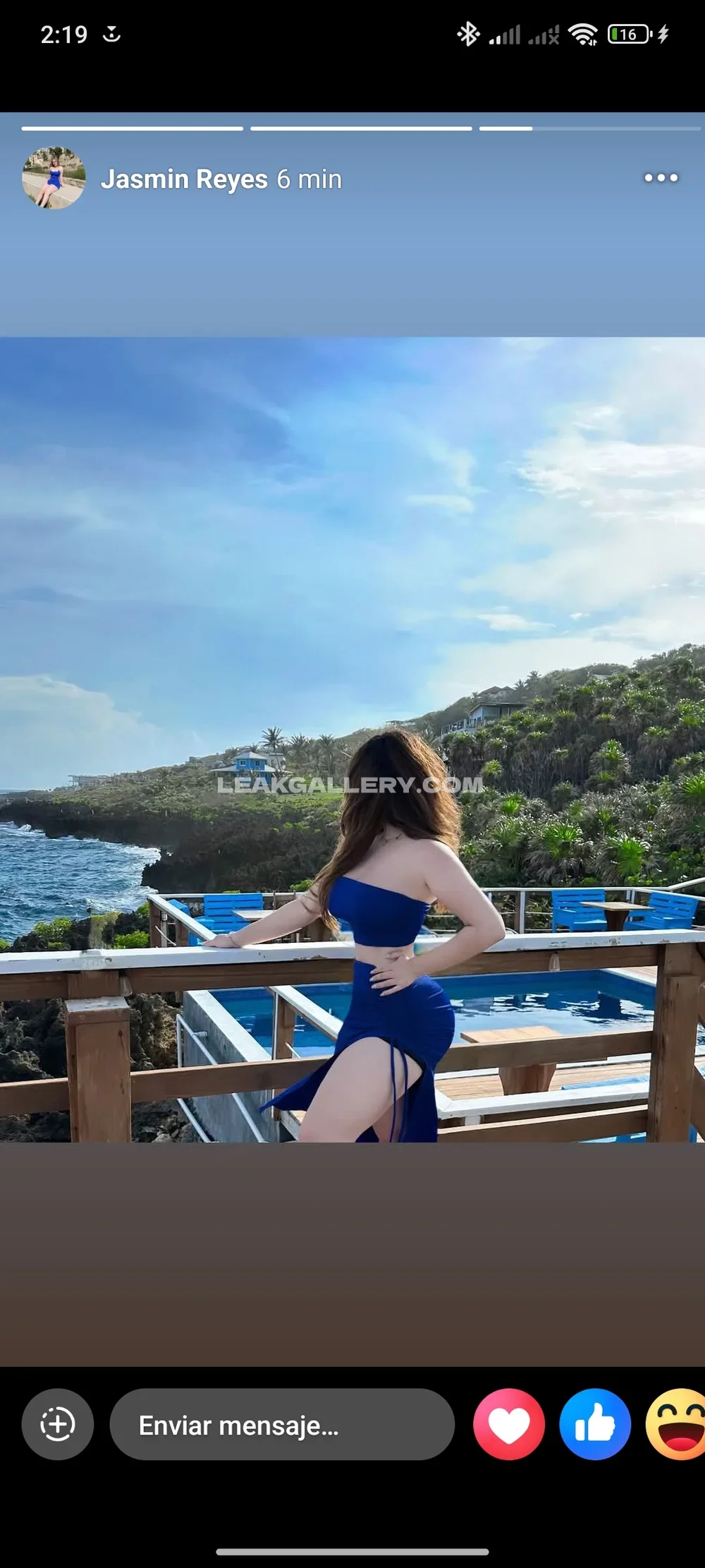 Jasmin.reyeshn Blue Dress Ocean View OnlyFans Photo Leaked