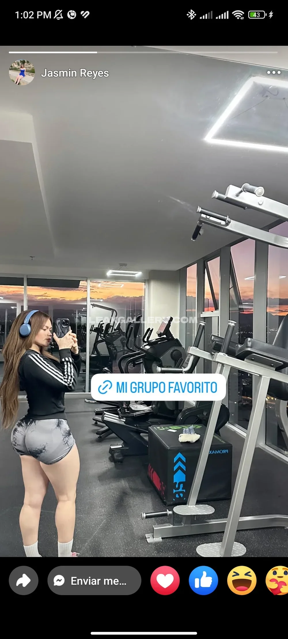Jasmin.reyeshn Gym Selfie In Leggings OnlyFans Photo Leaked