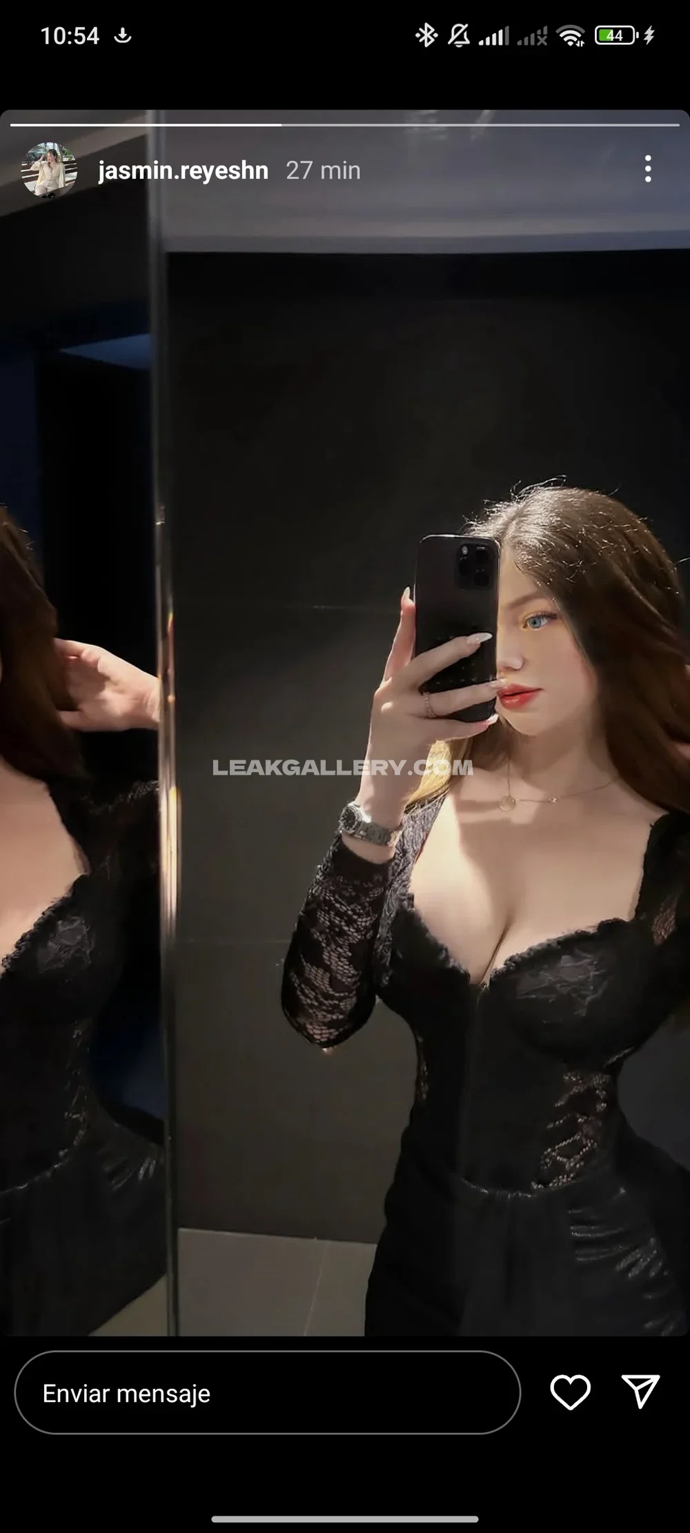 Jasmin.reyeshn Black Lace Bodysuit Mirror OnlyFans Photo Leaked