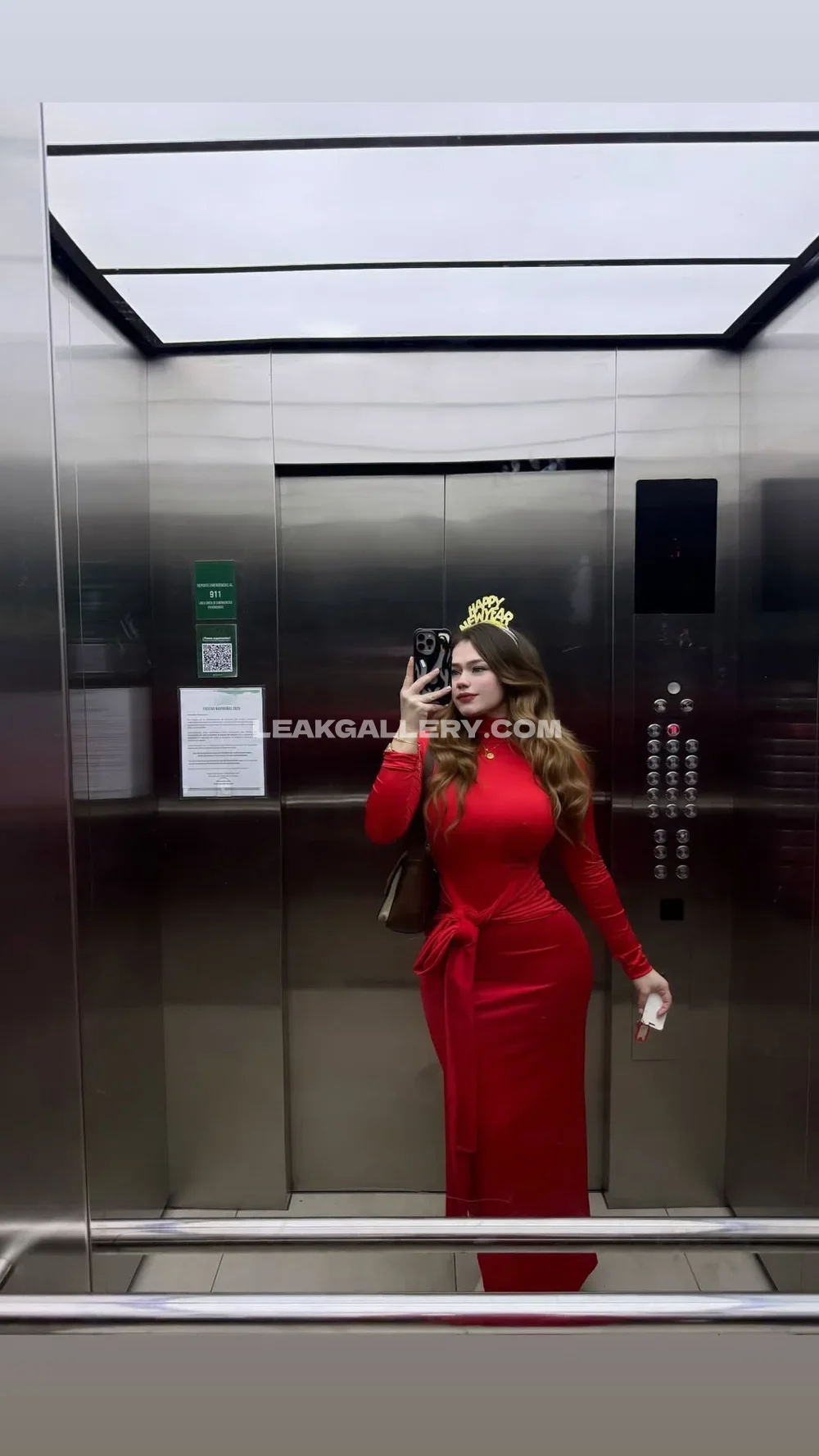 Jasmin.reyeshn Red Dress Selfie Pose OnlyFans Photo Leaked