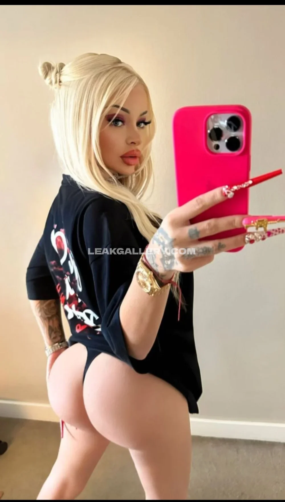 Katja Krasavice Thong Bodysuit Selfie OnlyFans Photo Leaked
