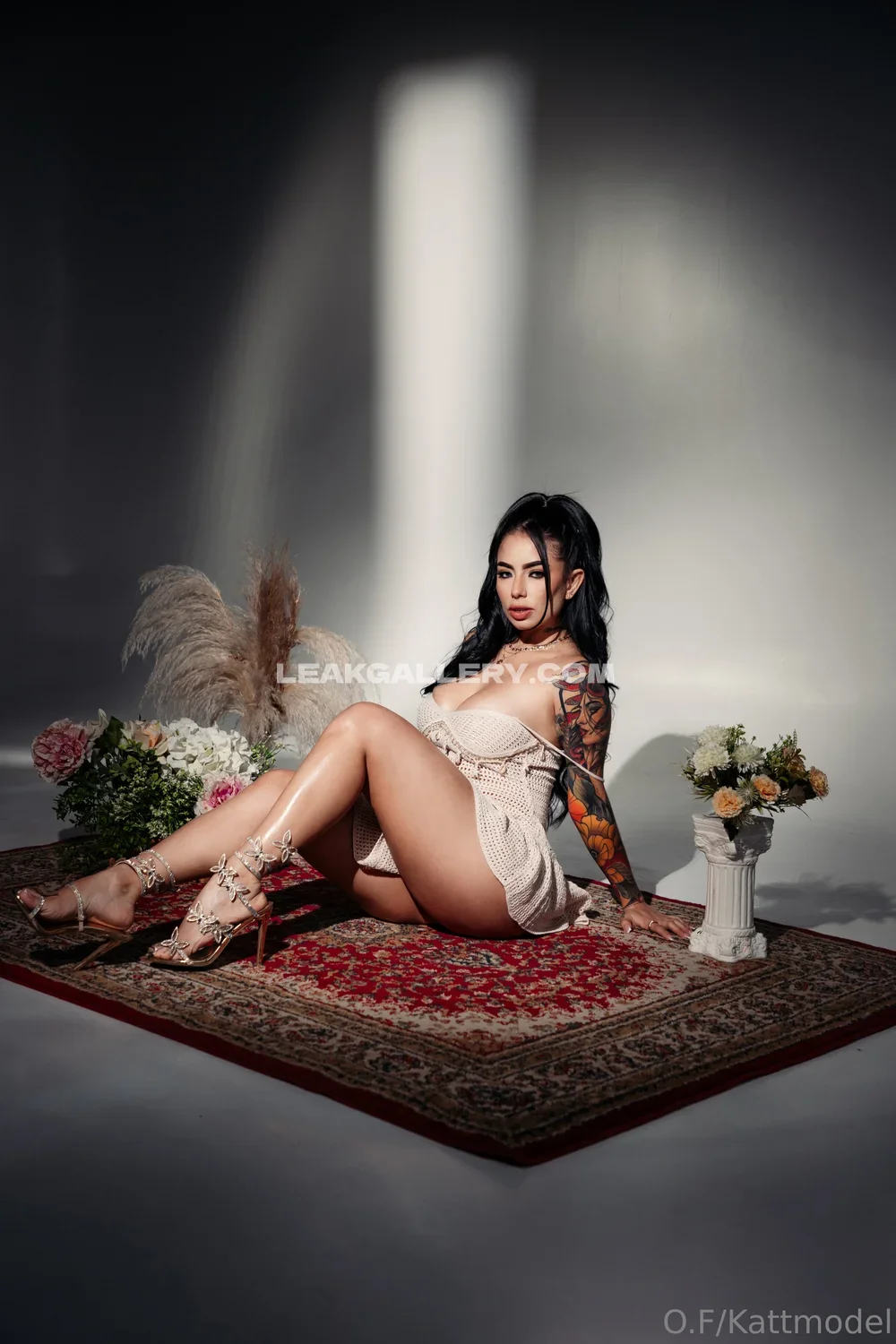 Kattmodel Lace Bodysuit Leg Spread OnlyFans Photo Leaked
