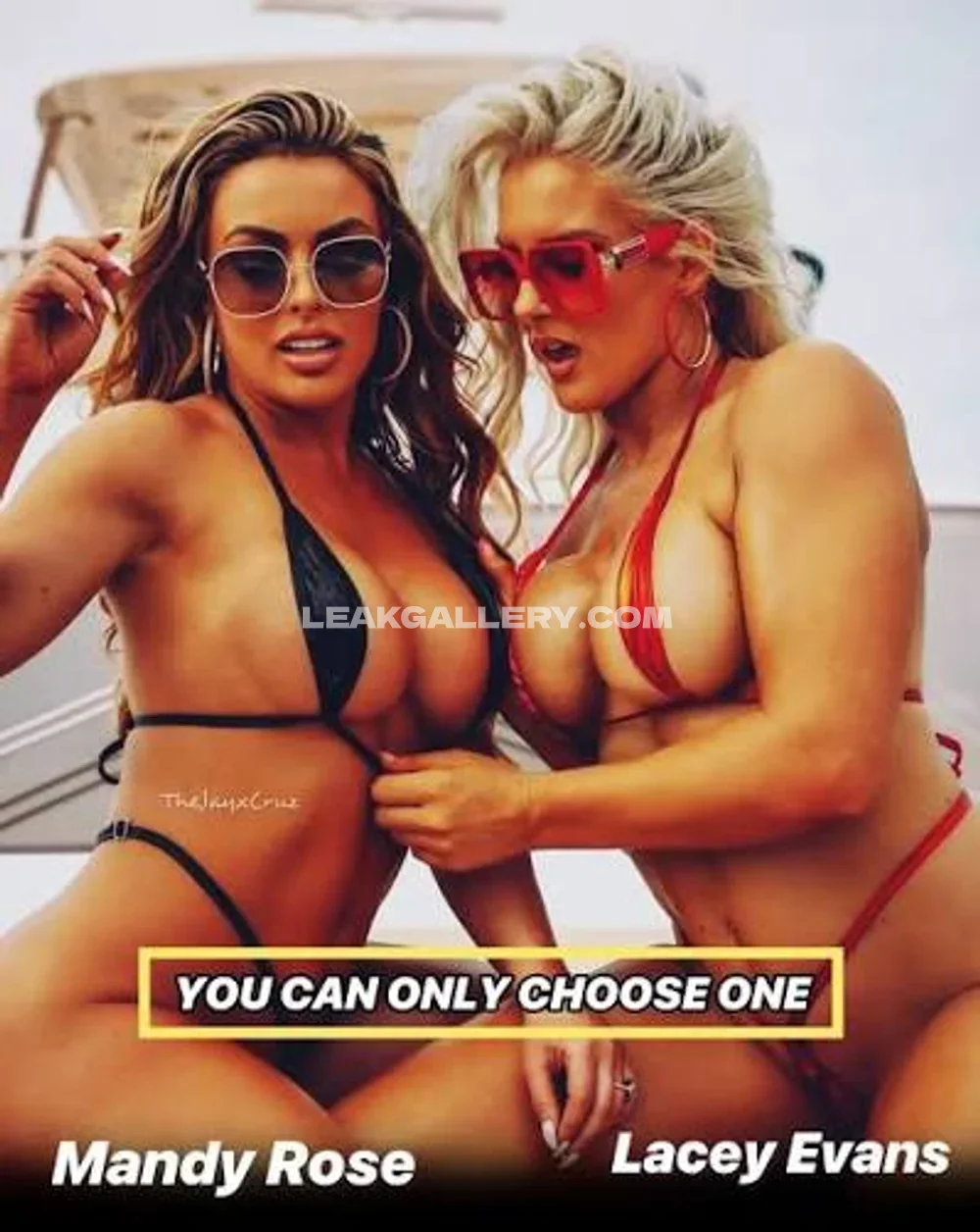 Laceyevanswwe Red Bikini Boob Display OnlyFans Photo Leaked