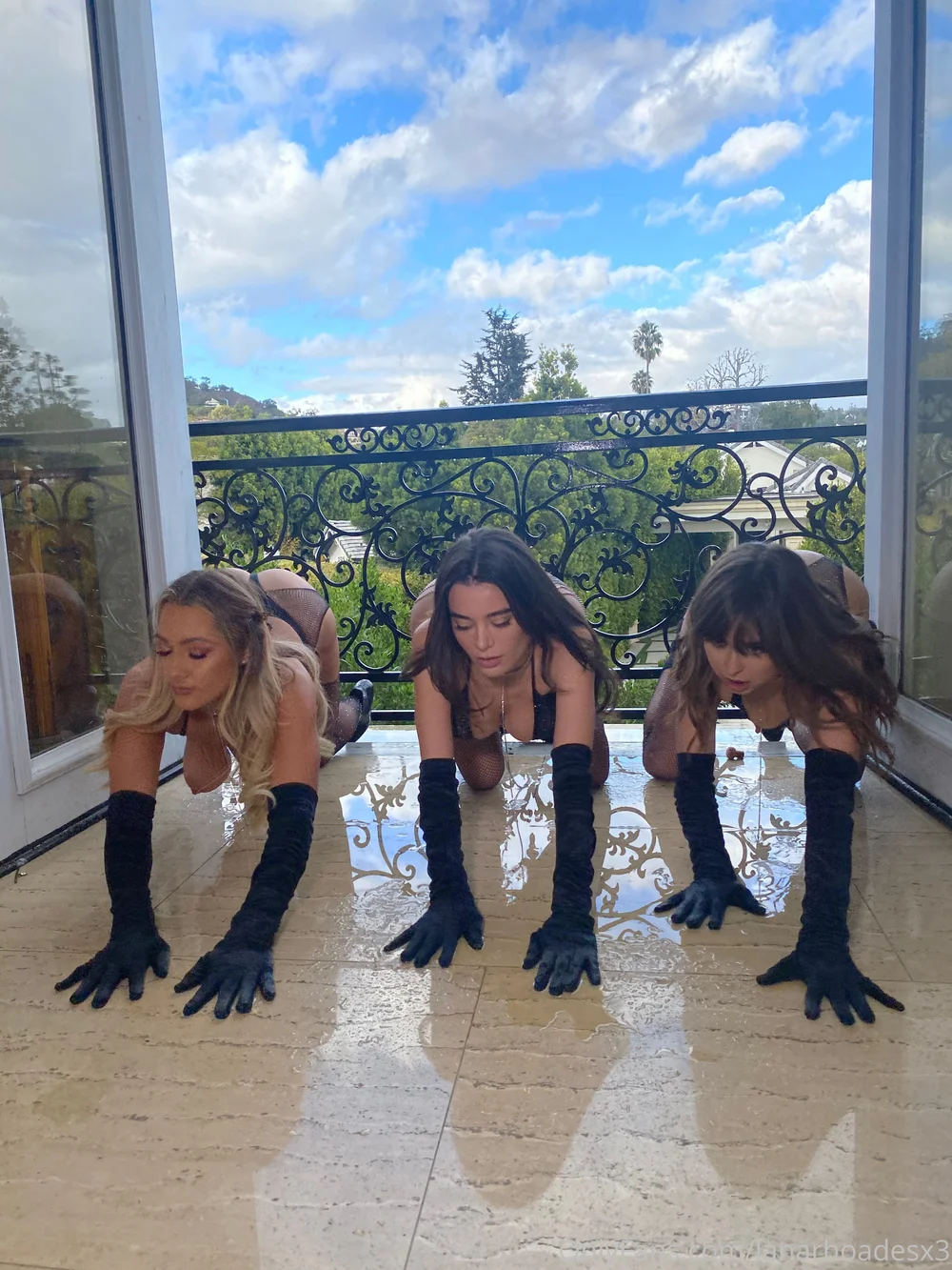 Lanarhoades Three Women On All Fours OnlyFans Photo Leaked