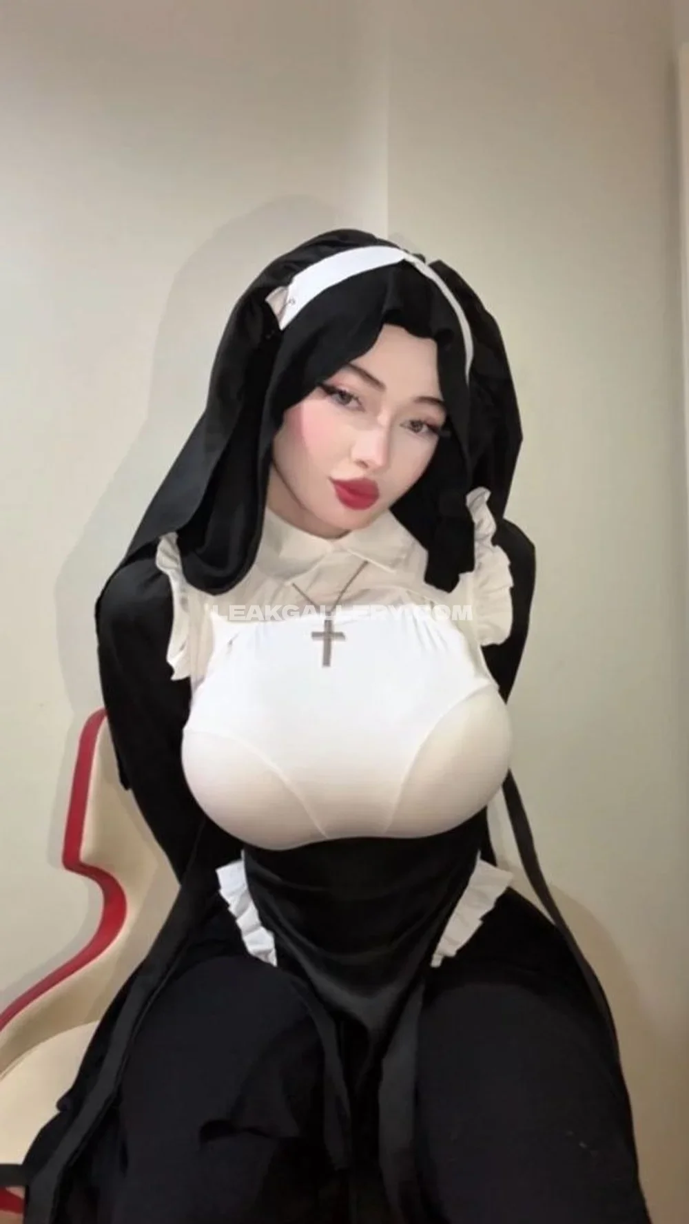 Zelal Nun Costume Pose OnlyFans Photo Leaked