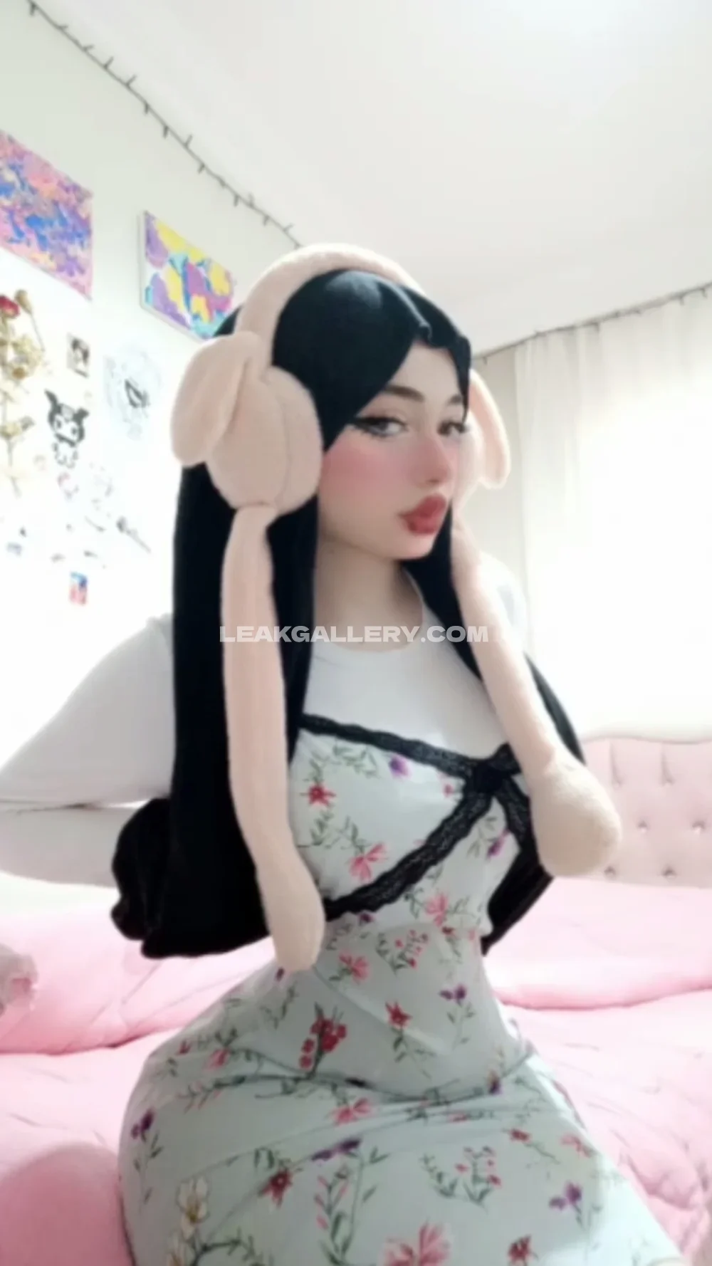 Zelal Floral Dress With Bunny Ears OnlyFans Photo Leaked