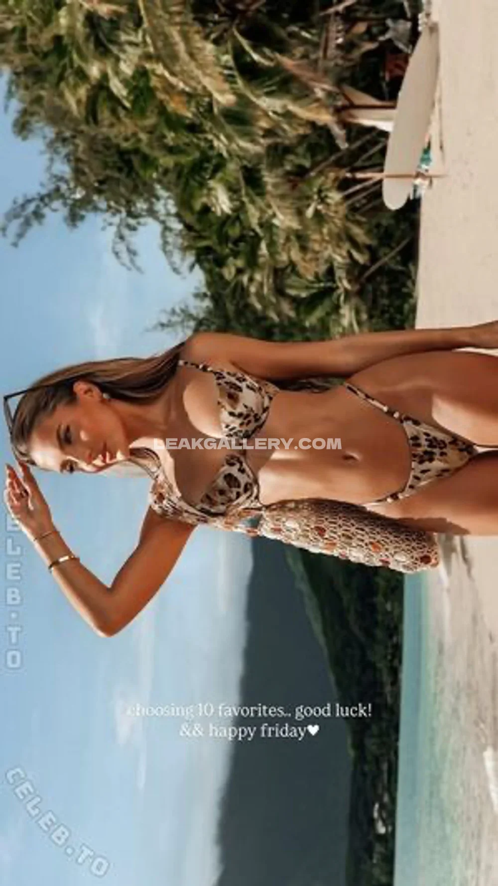 Lexi_rivera Leopard Bikini Beach Pose OnlyFans Photo Leaked