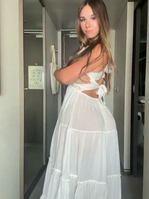 Lexi Marvel White Dress Back View OnlyFans Video Leaked