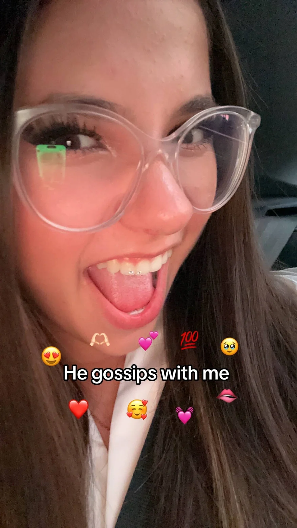Lilou Secret Tongue Out Selfie OnlyFans Photo Leaked