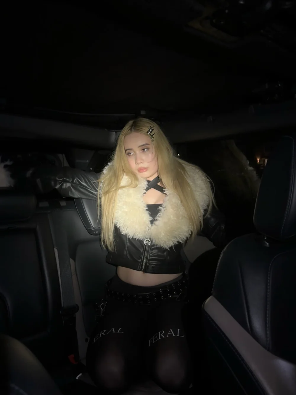 Liltay Leather Jacket Pose OnlyFans Photo Leaked
