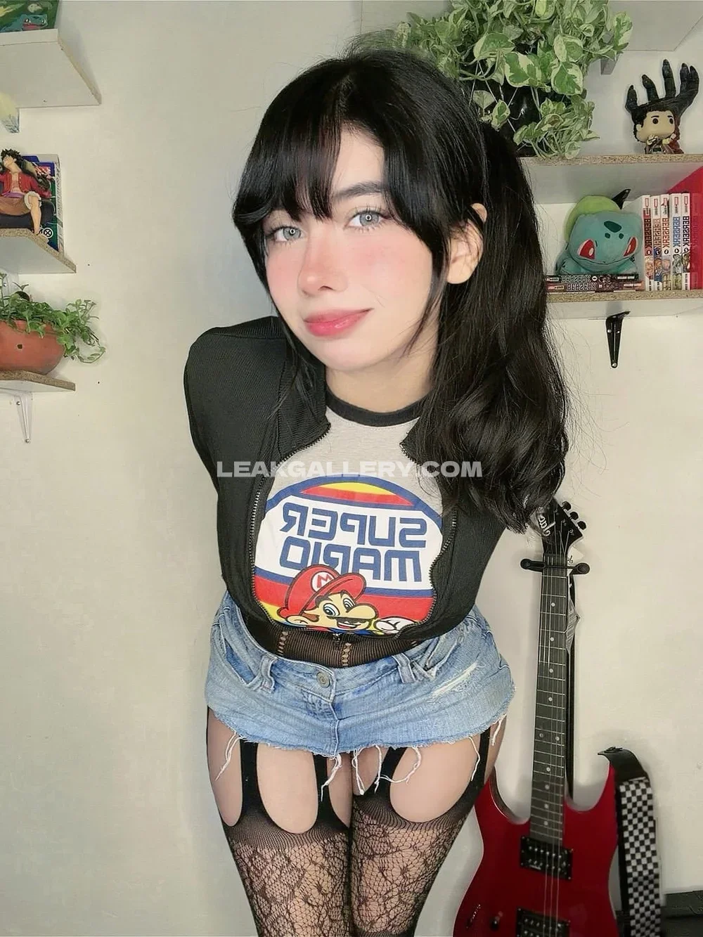 Lily_waffle Black Hair Fishnet Stockings OnlyFans Photo Leaked