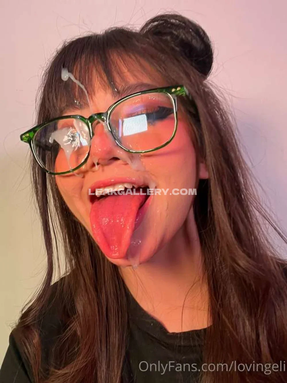 Lovingeli1 Tongue Out Cum Play OnlyFans Photo Leaked