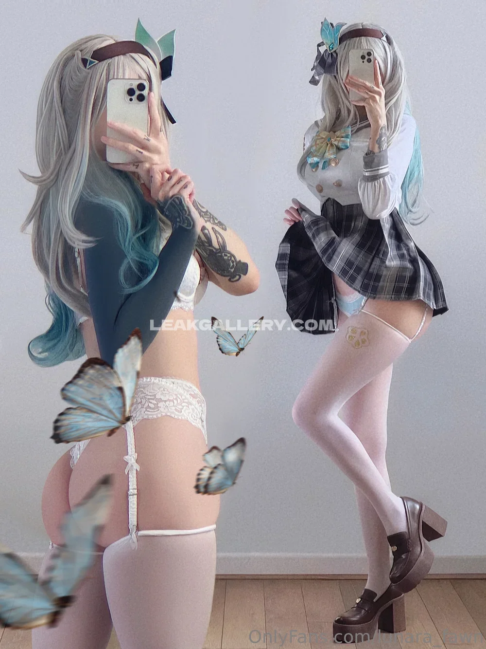 Lunara_fawn Cosplay Mirror Selfie OnlyFans Photo Leaked