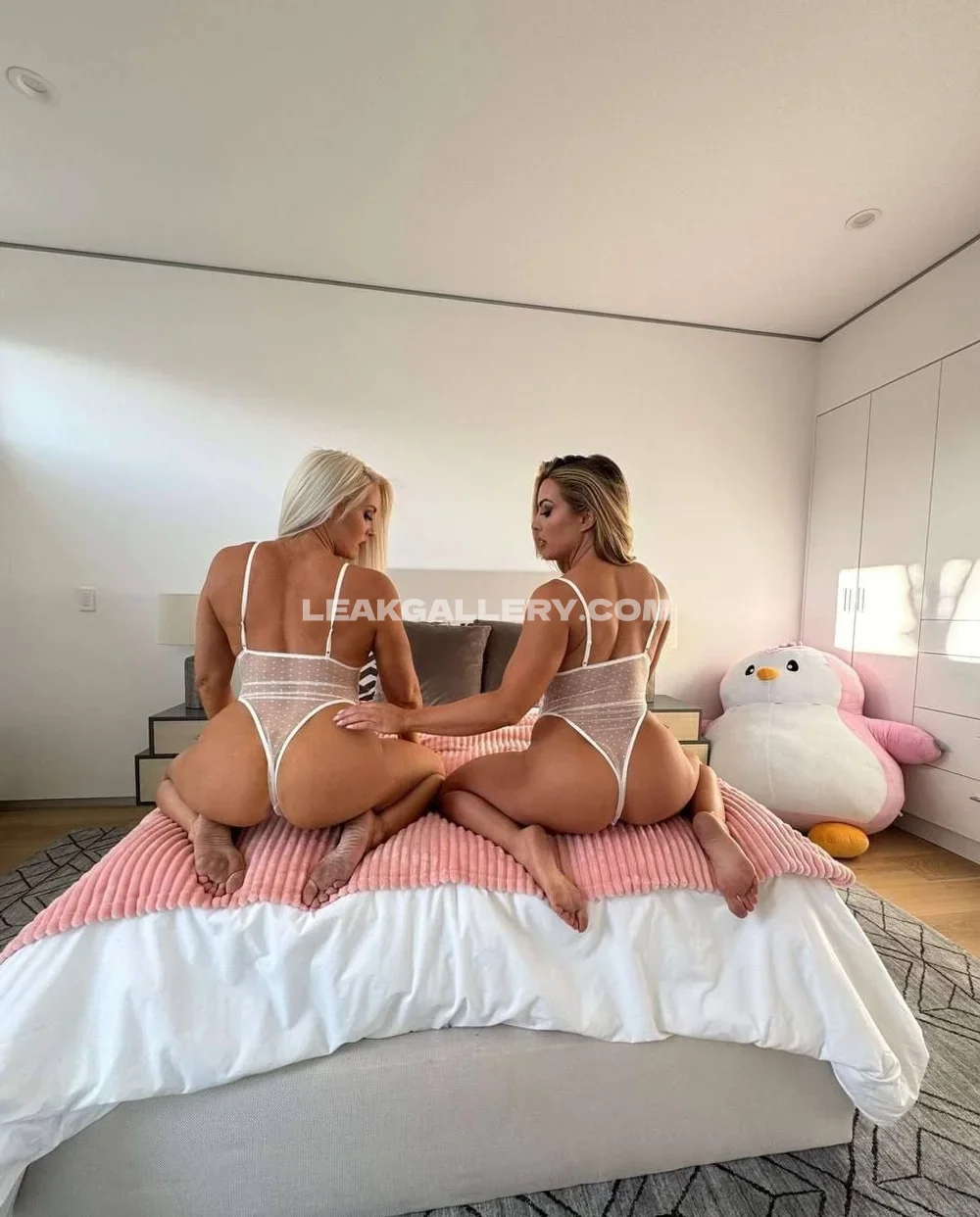 Mandysacs Twin Bodysuit Bed Pose OnlyFans Photo Leaked
