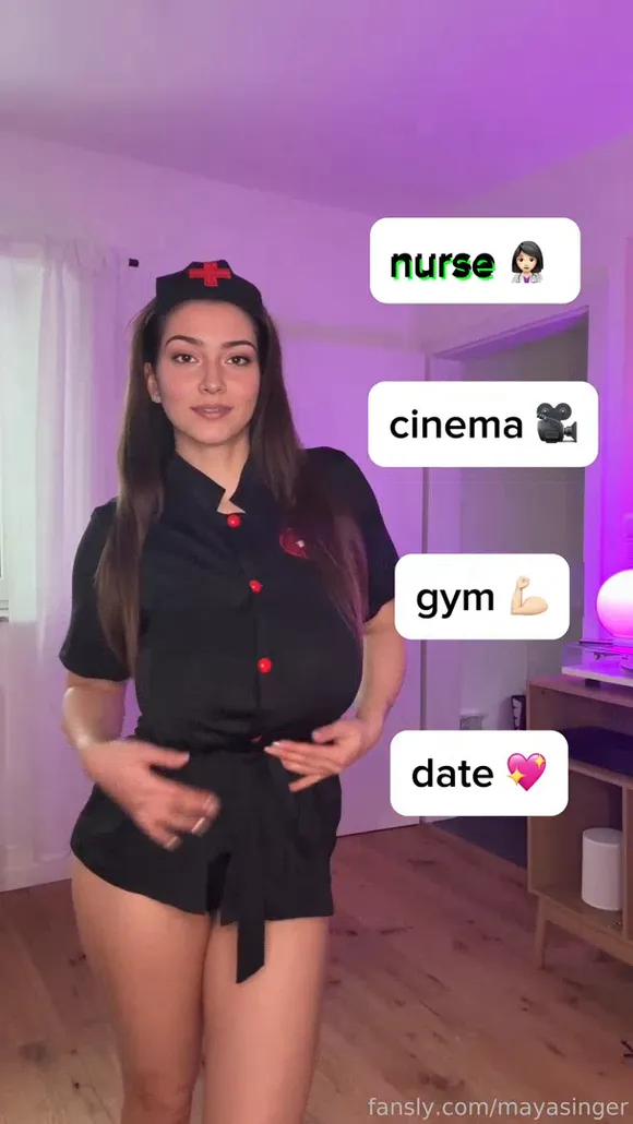 Mayasinger Nurse Costume Tease OnlyFans Video Leaked