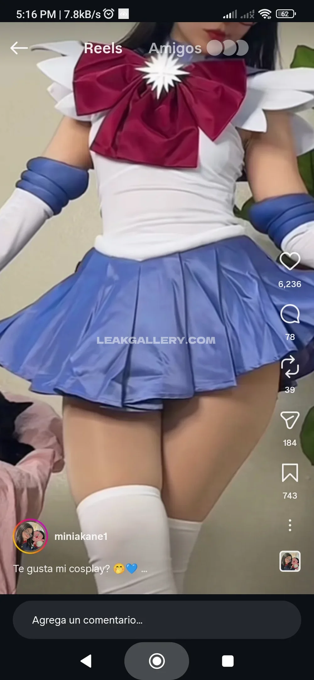 Miniakane_chavez Sailor Moon Cosplay Twerk OnlyFans Photo Leaked