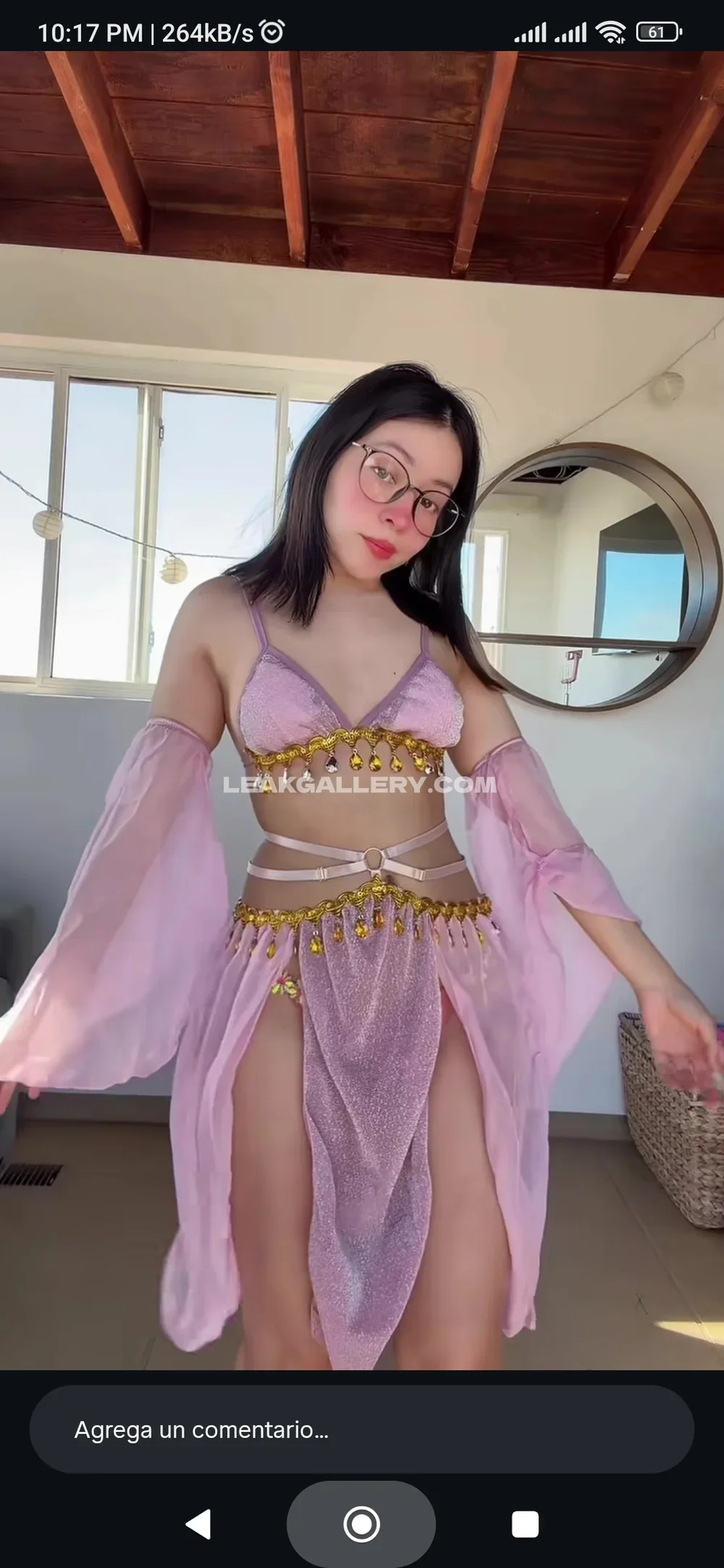 Miniakane_chavez Pink Belly Dance Costume OnlyFans Photo Leaked