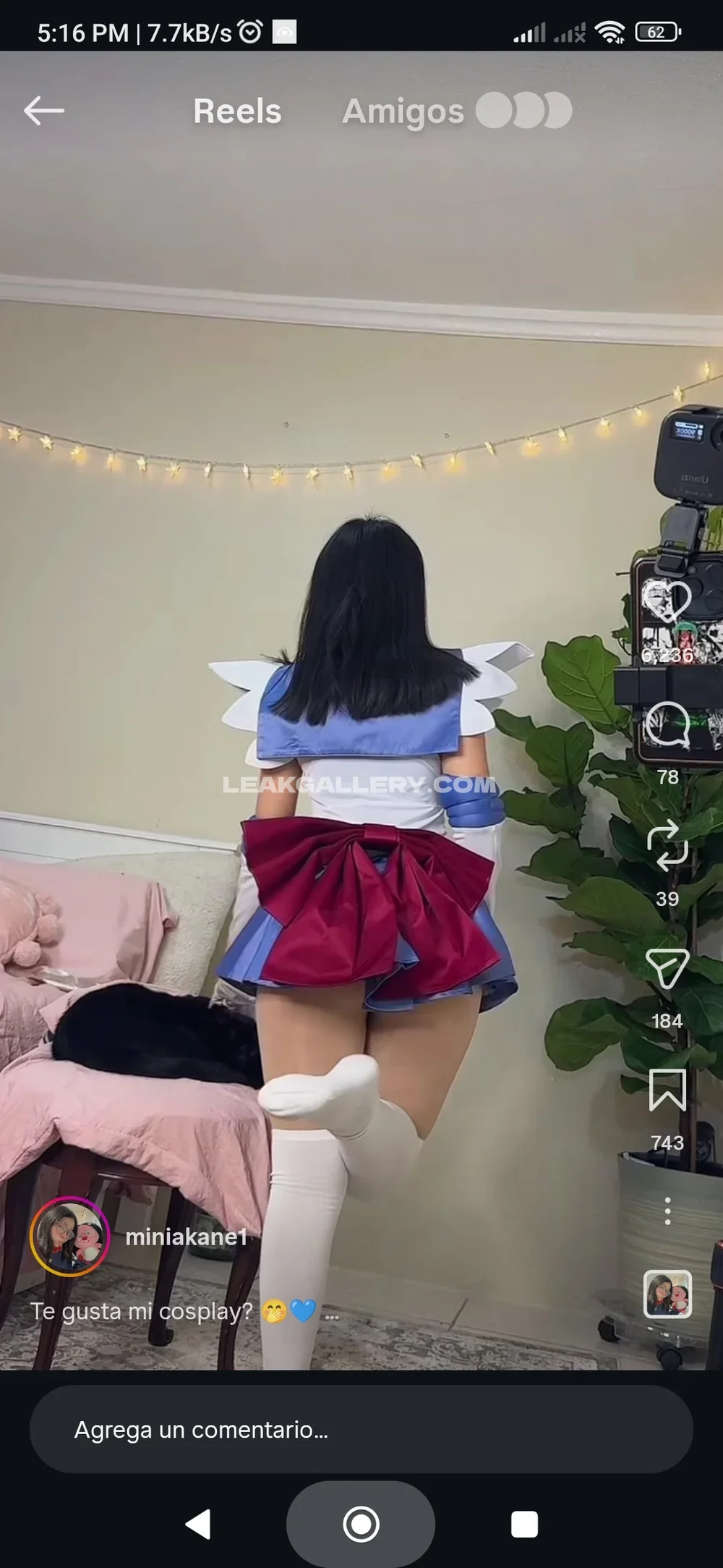 Miniakane_chavez Cosplay Skirt Lift Tease OnlyFans Photo Leaked