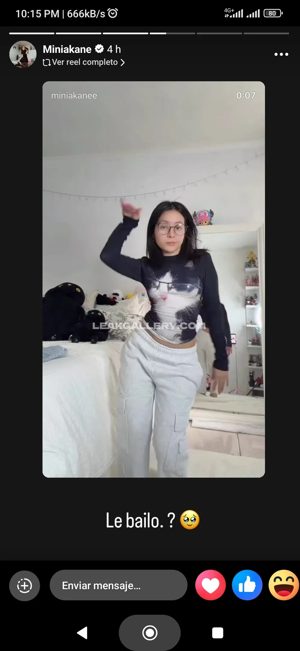 Miniakane_chavez Cat Print Crop Top OnlyFans Photo Leaked