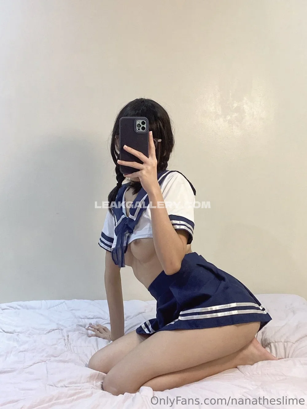 Nanatheslime Sailor Uniform Tease OnlyFans Photo Leaked