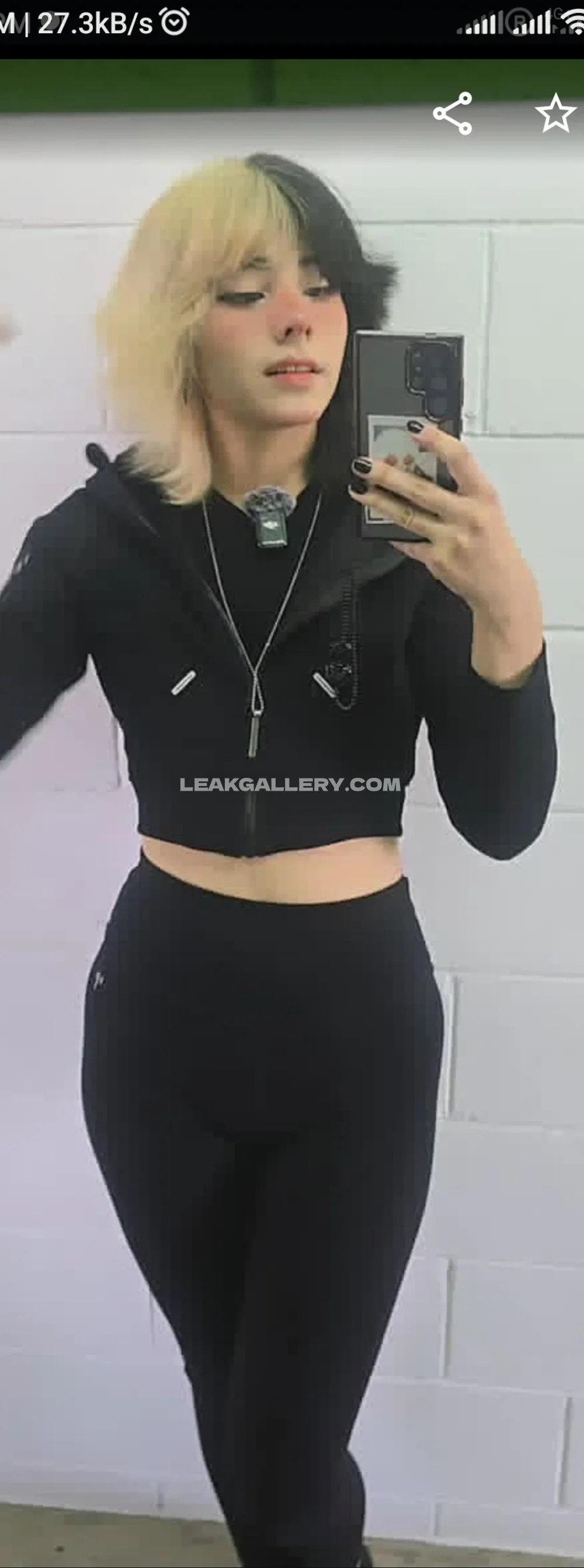 Nathali_the_killer Black Crop Top Selfie OnlyFans Photo Leaked