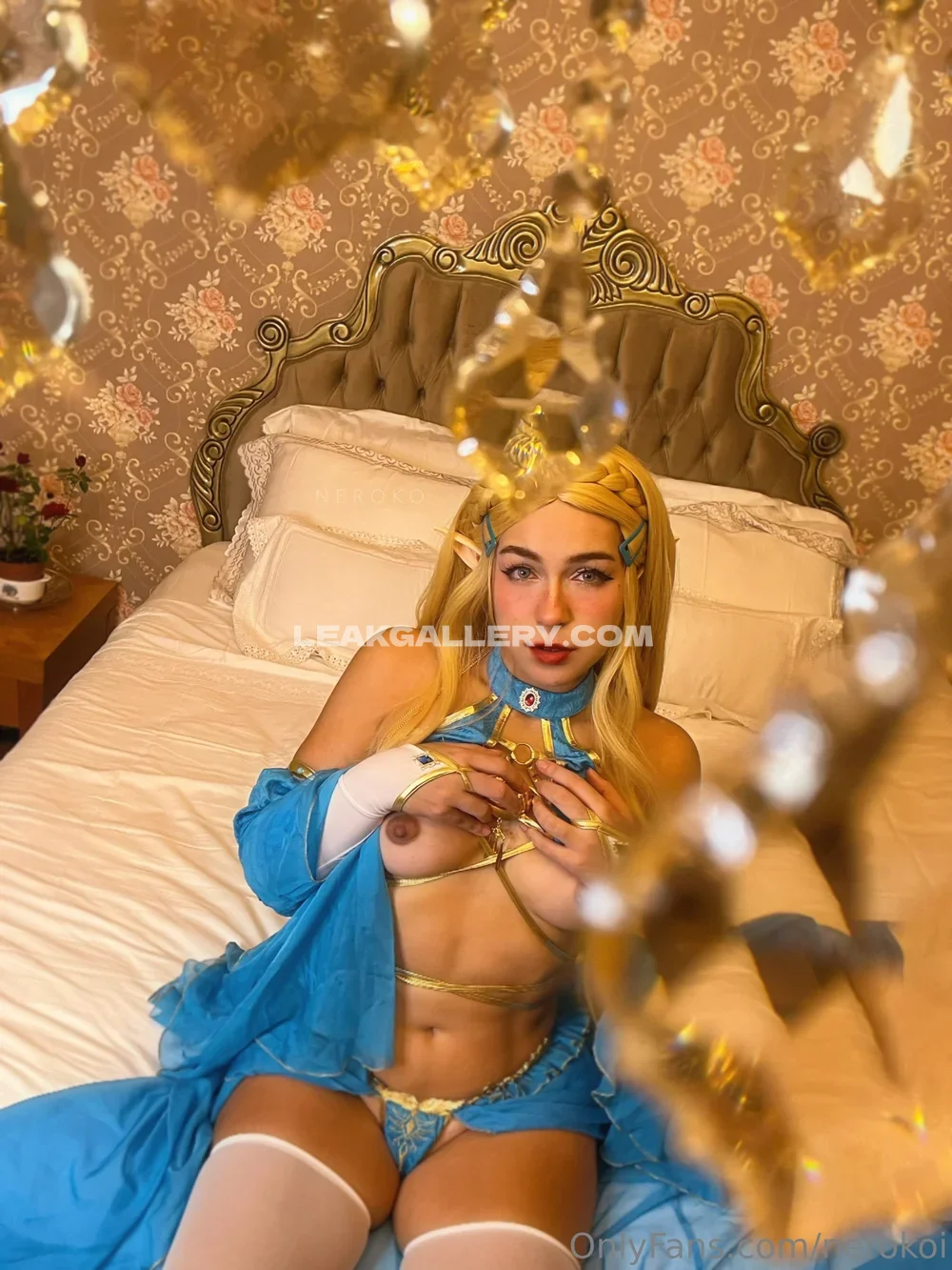 Nerokoi Elf Cosplay Topless Display OnlyFans Photo Leaked