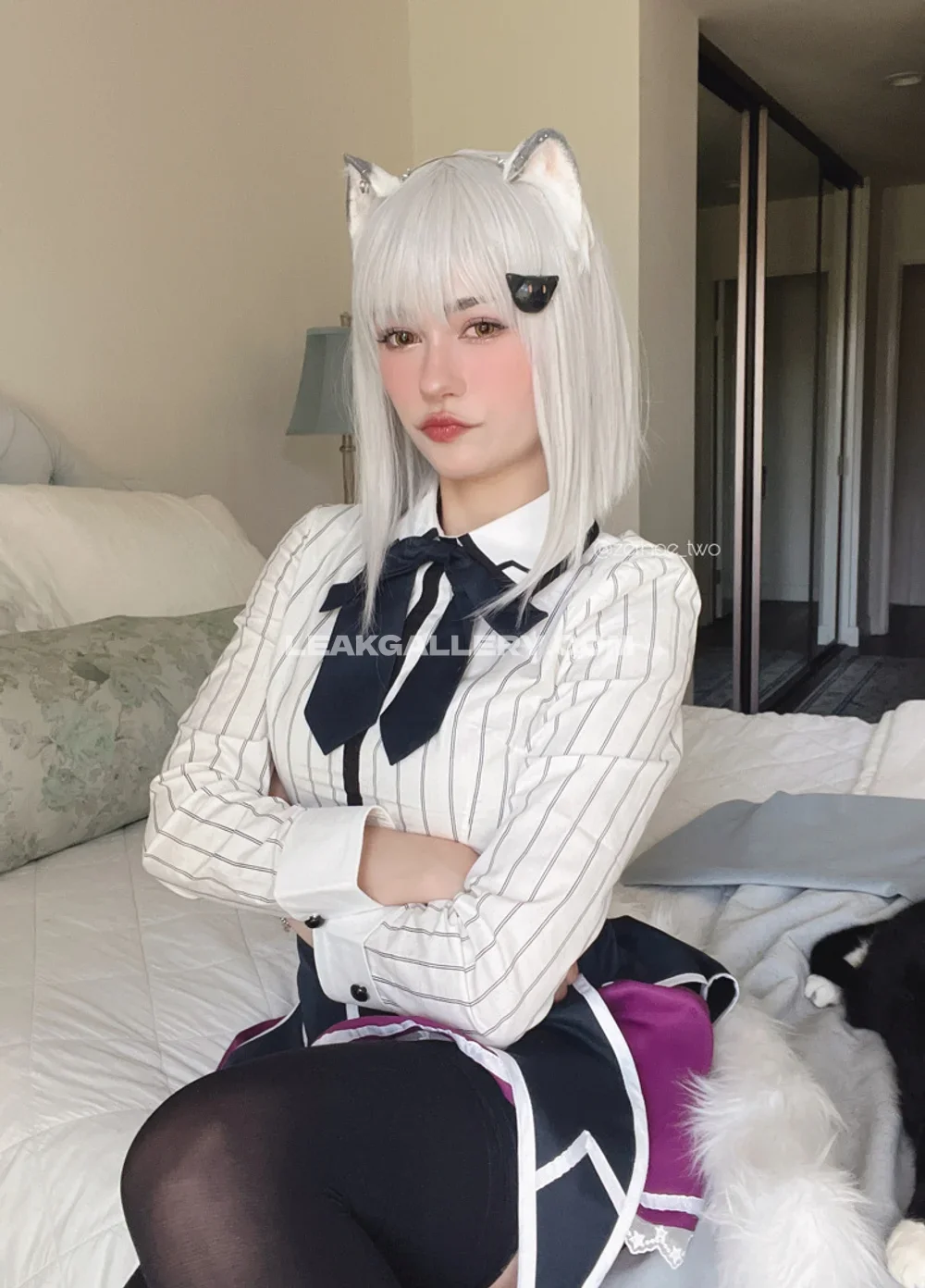 _nineiota Cat Ear Schoolgirl Pose OnlyFans Photo Leaked