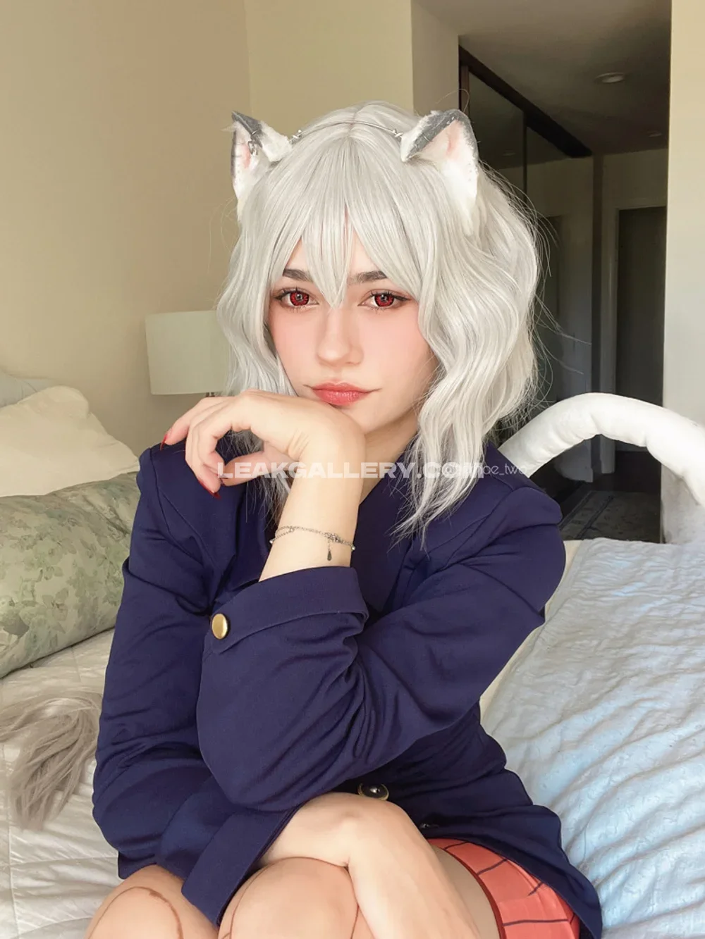 _nineiota Cat Ear School Uniform OnlyFans Photo Leaked