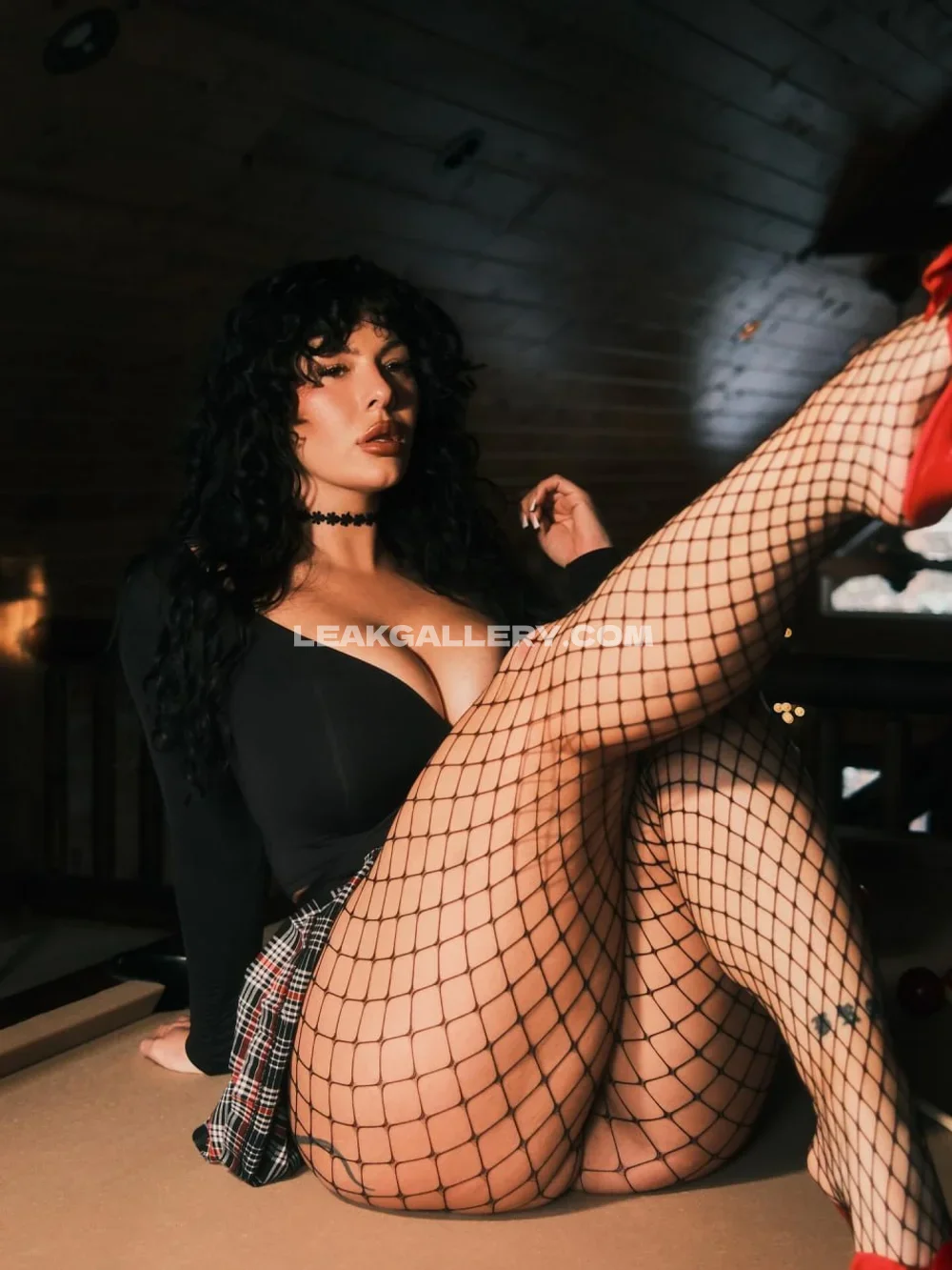 Officialzoerenea Fishnet Stockings Pose OnlyFans Photo Leaked