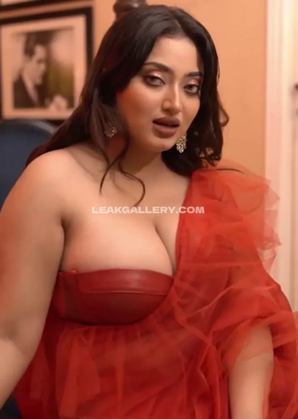 Pakistani_princess Red Tulle Dress Tease OnlyFans Photo Leaked