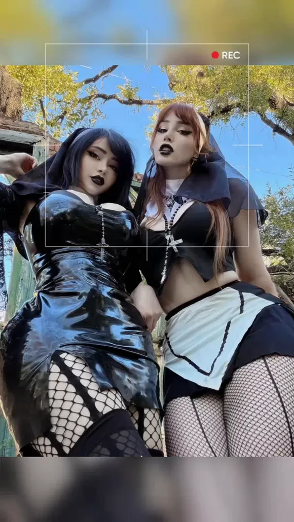 Pink Chyu Nun Costume Twerk Duo OnlyFans Video Leaked