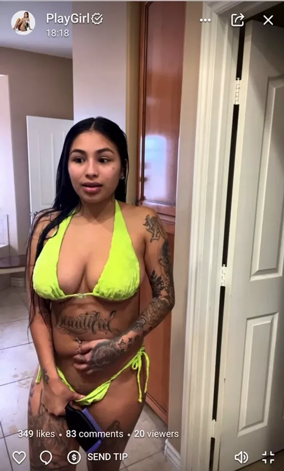 Playgirl1619 Neon Bikini Front Pose OnlyFans Video Leaked
