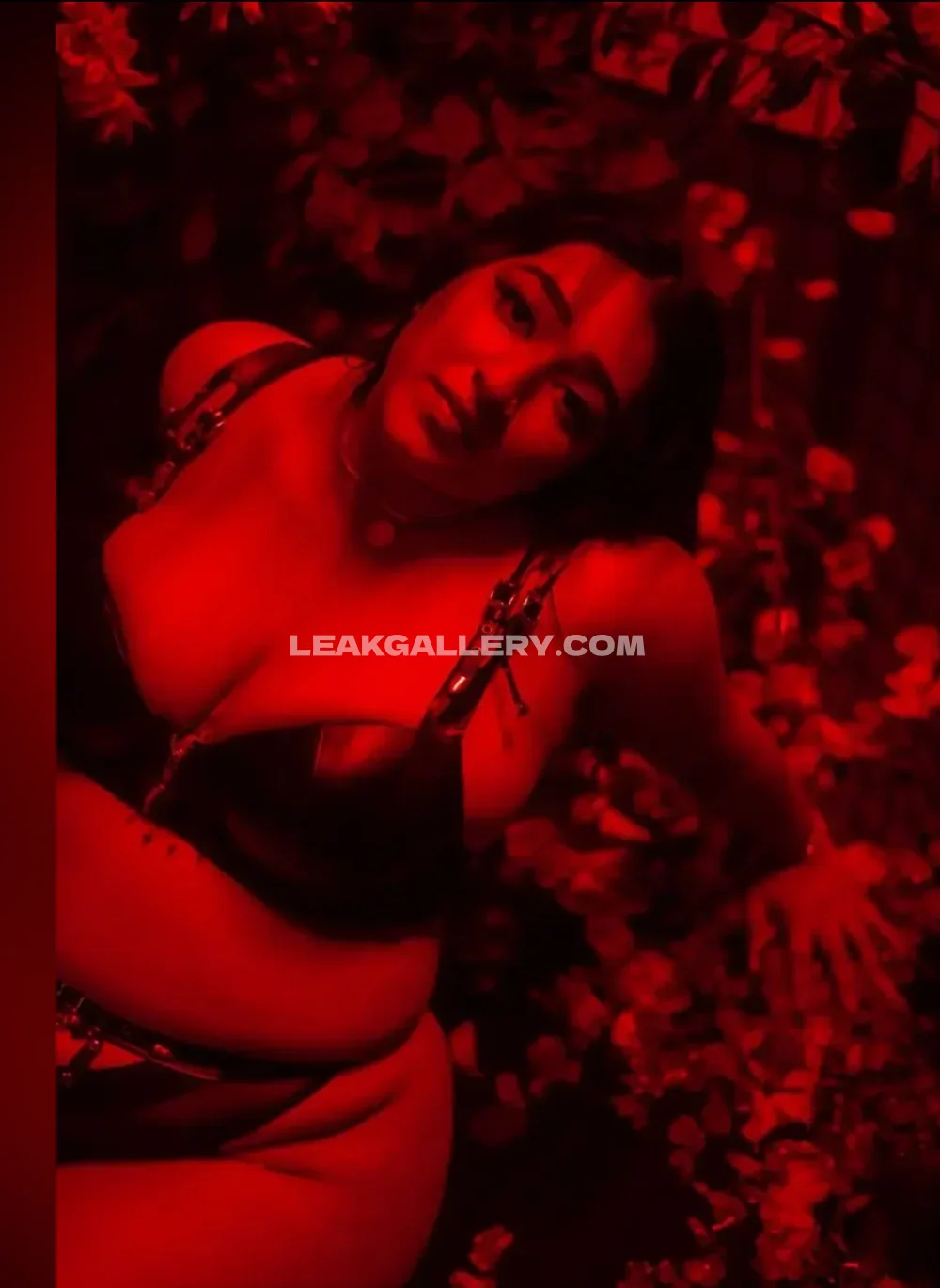 Rakhi_gill Red-Lit Lingerie Pose OnlyFans Photo Leaked