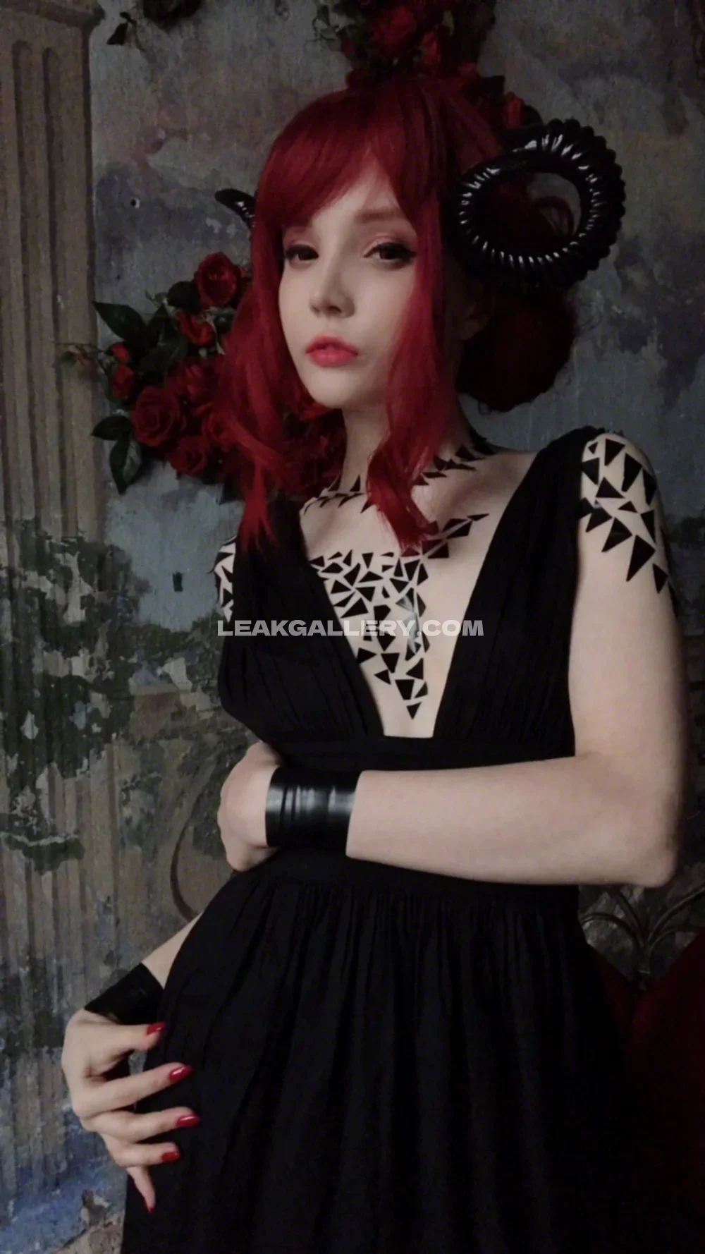 Rocksylight Red Hair Demon Cosplay OnlyFans Photo Leaked
