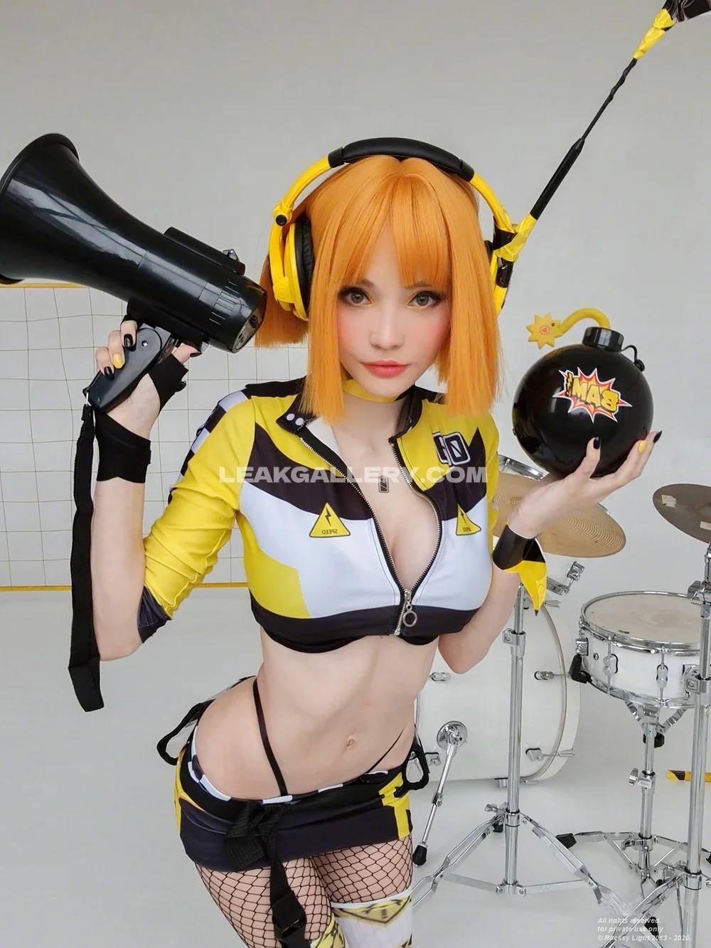 Rocksylight Yellow Racer Cosplay Pose OnlyFans Photo Leaked