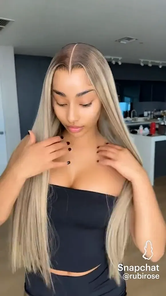 Rubi Rose Black Cutout Bodysuit Pose OnlyFans Video Leaked