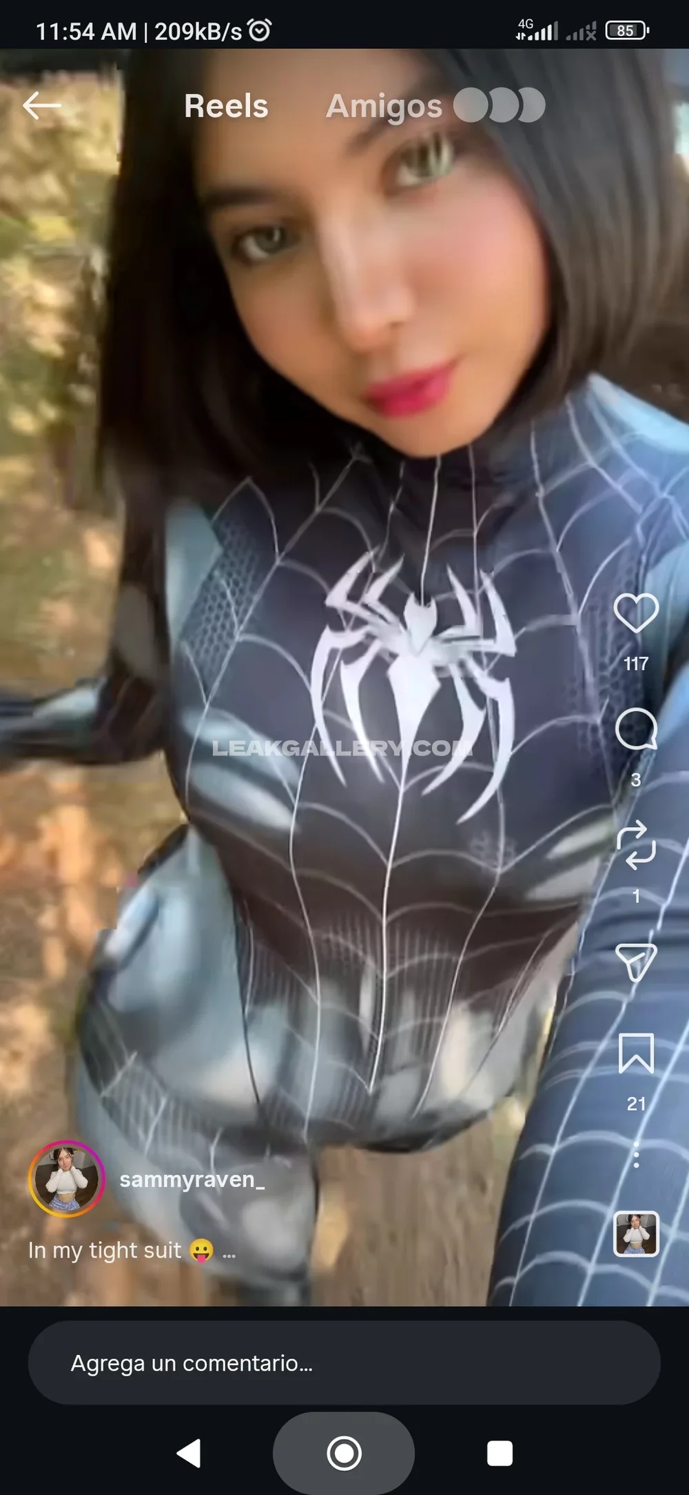 Samm_ravenn Tight Spider Suit Pose OnlyFans Photo Leaked