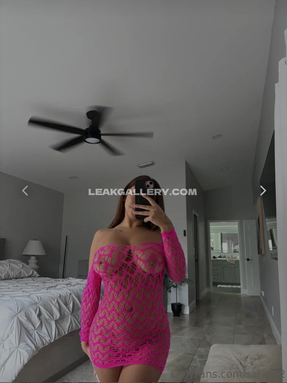 Sariixo Pink Mesh Dress Selfie OnlyFans Photo Leaked