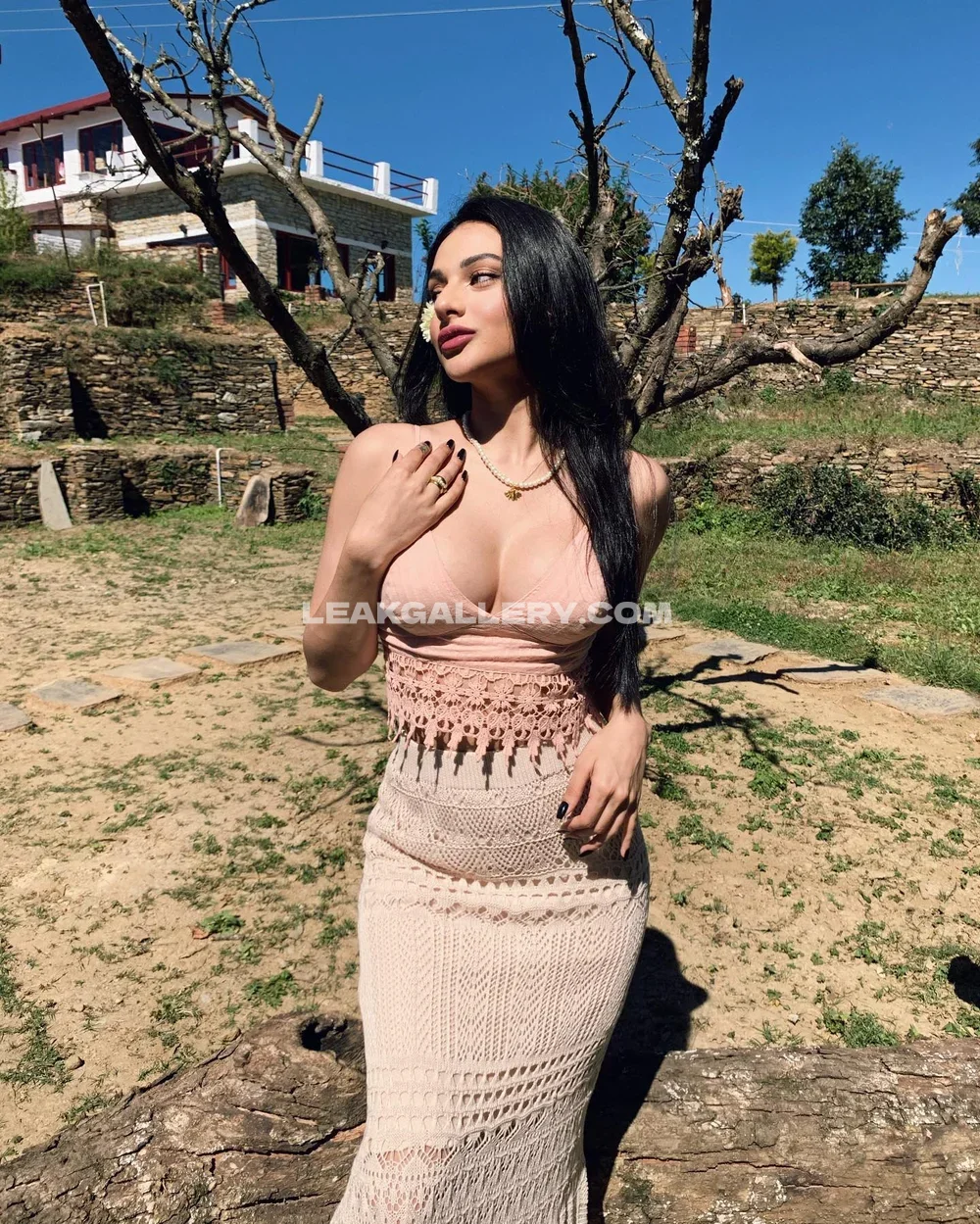 Shanayajoshy Lace Dress Cleavage OnlyFans Photo Leaked
