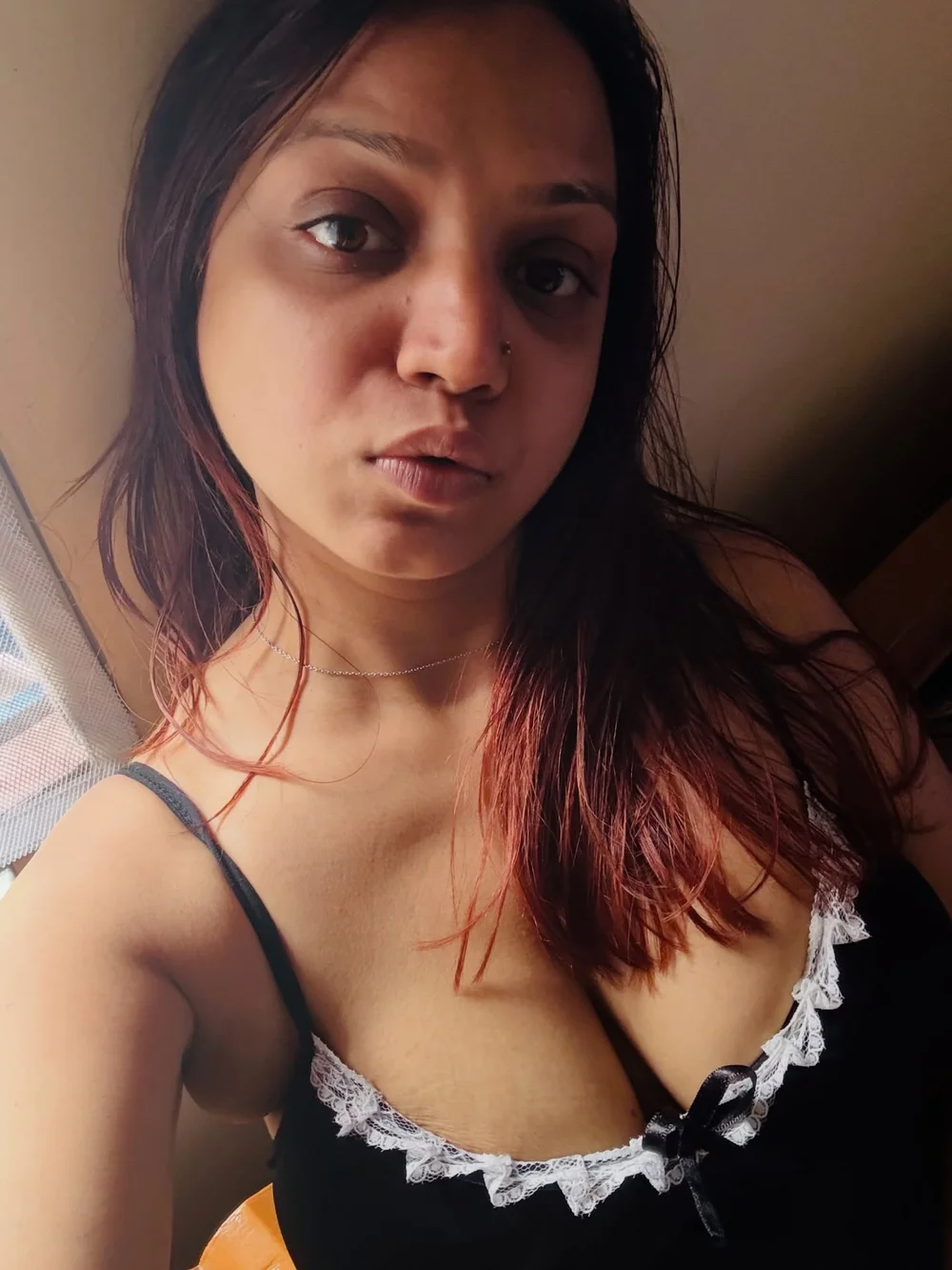 Shrihin... Black Lace Bra Selfie OnlyFans Photo Leaked
